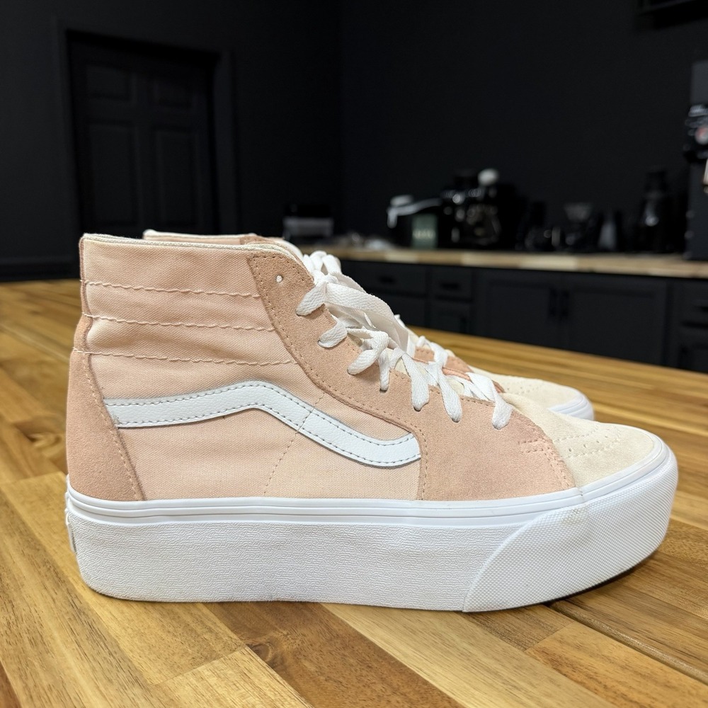 Vans | Sk8-Hi Tapered Stackform Peach White High Top Sneakers, Womens Size 10